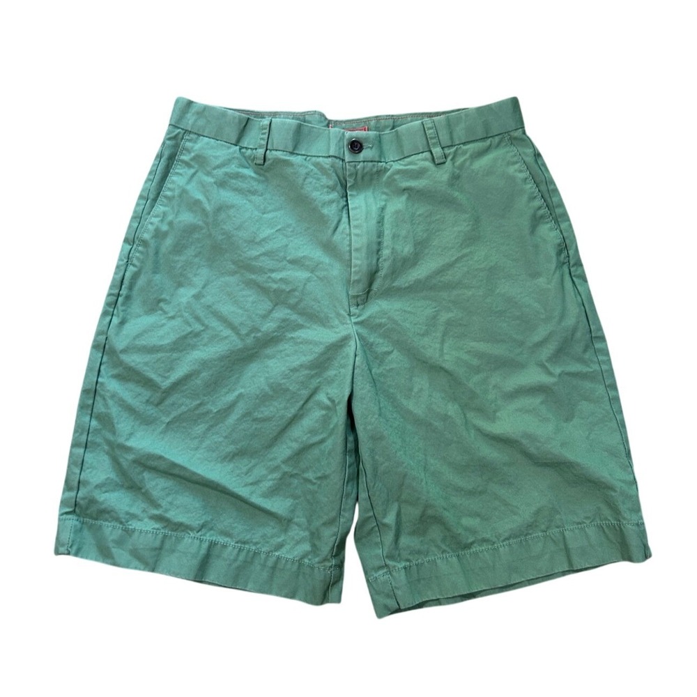 Arrow‎ USA 1851 Mens Green Cotton Chino Shorts Size 34 Preppy Golf Casual Summer